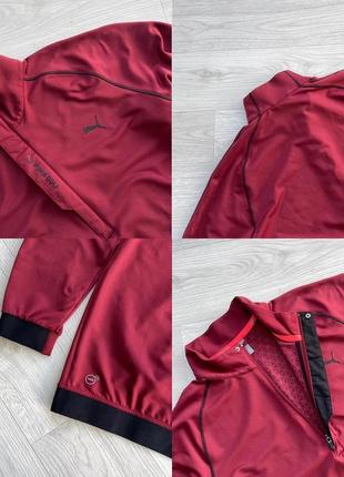 Спортивный пуловер, кофта, лонг слов puma golf pwr warm 1/3 zip pullover red4 фото