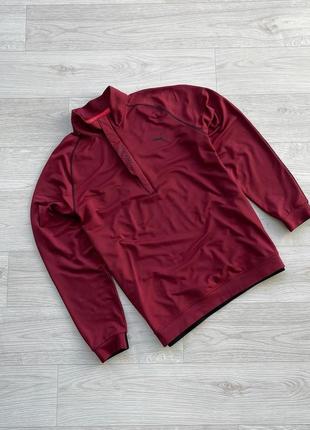 Спортивный пуловер, кофта, лонг слов puma golf pwr warm 1/3 zip pullover red