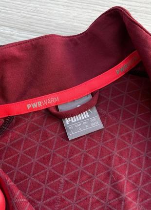 Спортивный пуловер, кофта, лонг слов puma golf pwr warm 1/3 zip pullover red5 фото