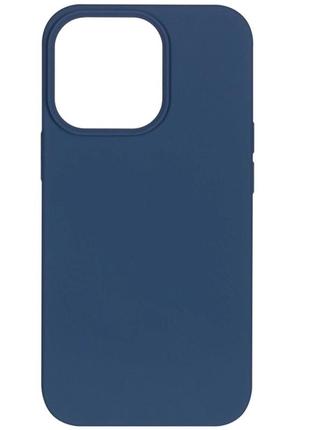 Чехол fiji soft для apple iphone 14 pro силикон бампер темно-синий