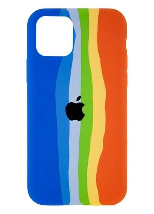 Чехол fiji colorfull для apple iphone 12 mini бампер накладка blue