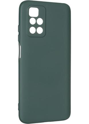 Чехол fiji full soft premium для xiaomi redmi 10 2022 / redmi 10 prime 2022 силикон бампер dark green1 фото