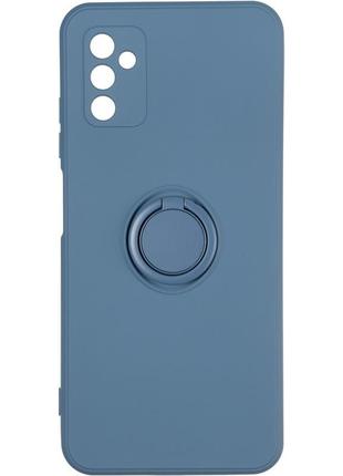Чехол fiji holder ring для samsung galaxy a04s (a047) бампер накладка с подставкой dark blue