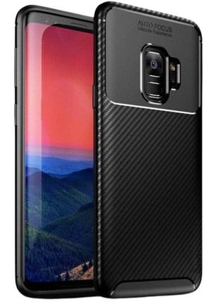 Чехол fiji ultimate carbon для samsung s9 (g960) противоударный бампер черный
