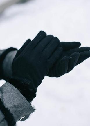 Сенсорні жіночі рукавиці теплі приємні на дотик2 фото
