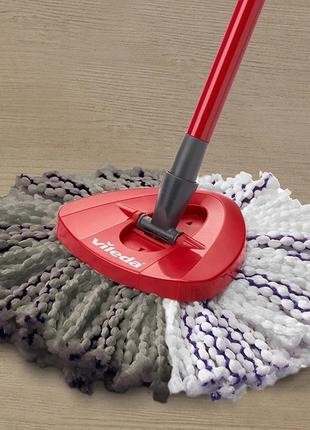 Запасная насадка круглая из микрофибры для швабры модели 167751 vileda "turbo 3в1"