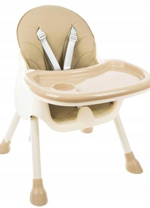 Детский стульчик 3в1 для кормления ребенка с 5-точечным ремнем безопасности kruzzel (12060)2 фото