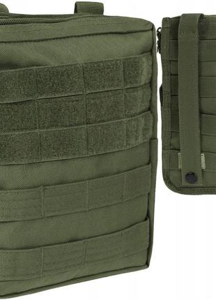 Тактический подсумок чехол многофункциональный с лямками molle / pals mil-tec (13487101) olive