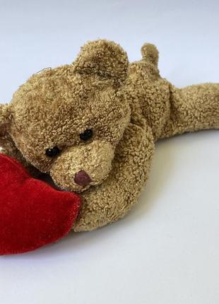 М'яка іграшка плюшевий ведмедик із серцем1 фото