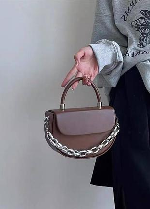 Женская стильная сумка, сумка плотная, трендовая, вечерняя, маленькая, сумка из эко-кожи, кожанная на лето3 фото