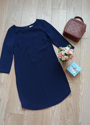 Базовое синее платье