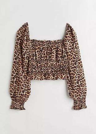 Блуза топ леопардовый принт тренд4 фото