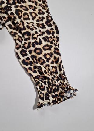 Блуза топ леопардовый принт тренд7 фото