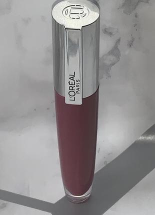 L'oréal paris rouge signature plumping lip gloss помада тон 416.