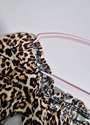 Блуза топ леопардовый принт тренд9 фото