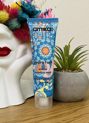 Оригинальный интенсивно увлажняющий маска для волос amika hydro rush intense moisture mask1 фото