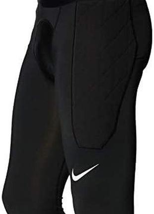 Вратарские штаны муж. nike padded goalkeeper tight (арт.cv0045-010)3 фото