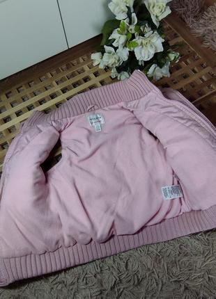 Розовая теплая жилетка / жилет 116см 5-6 лет5 фото