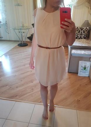 Нежно -розовое платье2 фото