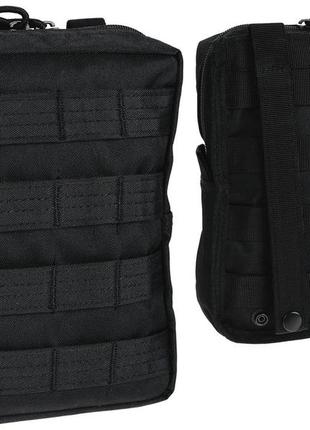 Тактический подсумок чехол многофункциональный с лямками molle / pals mil-tec (13487102) black