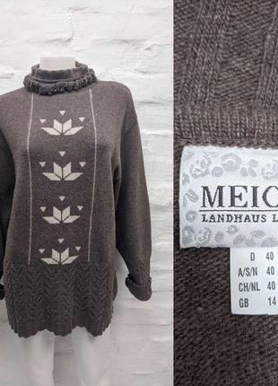 Meico landhaus look оригинальный свитер