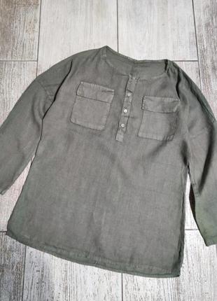 Льняная блуза италия3 фото