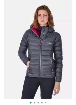 Куртка rab electron jacket wmns 10 серый-красный1 фото