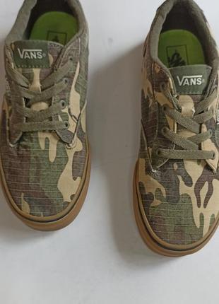 Кеды слипоны на хлопчика vans хаки5 фото