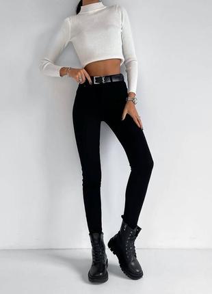 Черные базовые джинсы скинни на высокой посадке, базовые, классические, брюки, брюки, брюки, скинны, скины