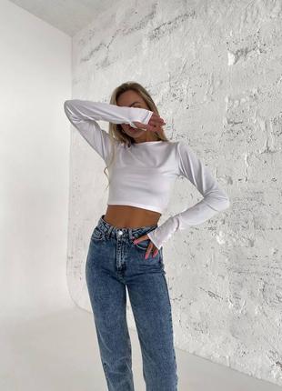 Базовые джинсы мом5 фото