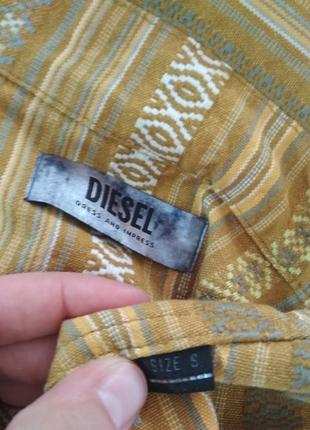 Фирменная стильная котоновая укороченная куртка джинсовка винтажный жакет diesel5 фото