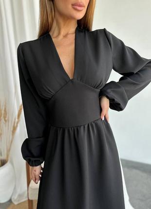 Розпродаж жіноча сукня довга плаття чорна коричнева6 фото