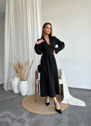 Розпродаж жіноча сукня довга плаття чорна коричнева4 фото