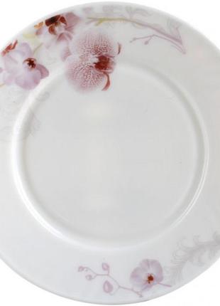 Тарілка обідня snt рожева орхідея 30058-61099 23 см1 фото
