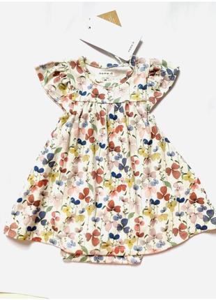 Боди платье для девочки подарок для новорожденных1 фото