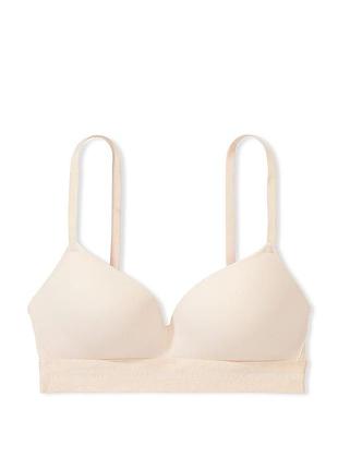 Бесшовный бюстгальтер victoria’s secret pink wear everywhere wireless push-up bra