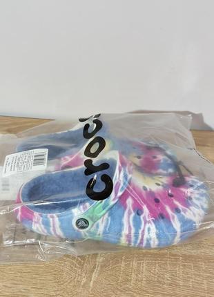 🟥crocs classic lined tie dye clog black/multi 38-39 25см 

новые оригинал в наличии есть несколько пар ⬆️8 фото