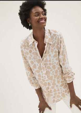 Рубашка m&s marks & spencer с воротничком