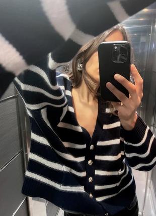 Кардиган светр жіночий одяг із 100% вовни zara