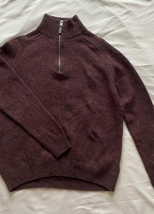 Шерстяной свитер m&amp;s 100% шерсть pure new wool1 фото