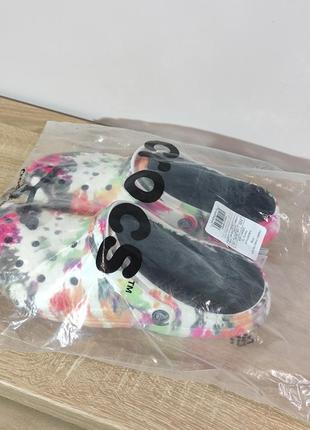 🟥crocs classic lined tie dye clog black/multi 43-44 280мм 
новые оригинал в наличии есть несколько пар ⬆️9 фото