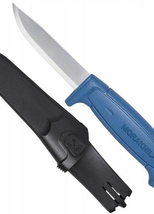 Туристичний ніж із чохлом morakniv (мора) "basic 546" blue (12241) нержавіюча сталь