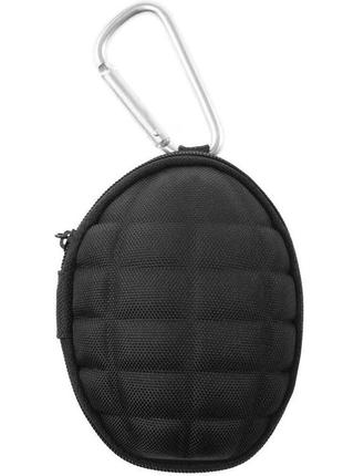 Футляр (чехол) для хранения мелочей с карабином badger outdoor "granat" (bo-bag-grn-blk) black