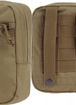Універсальний підсумок на пояс для спорядження з molle ,pals та allice texar (mb-12) coyote
