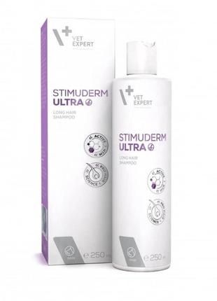 Шампунь для длинношерстных собак против выпадения шерсти vetexpert stimuderm ultra short hair shampoo 250 мл