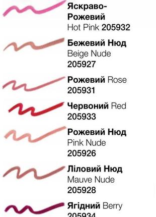 Водостійкий олівець для губ мері кей3 фото