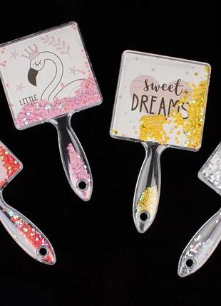 Дзеркало косметичне з ручкою 23,5х12см (упаковка 4 шт.)