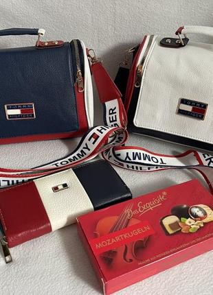 Сумка через плечо tommy hilfiger + конфеты!