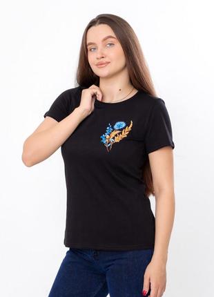 Женская патриотическая футболка с колотками и васильками, футболка с украинской символикой2 фото