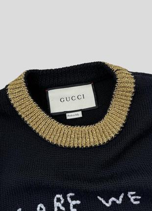 Шерстяной джемпер свитер gucci италия оригинал8 фото